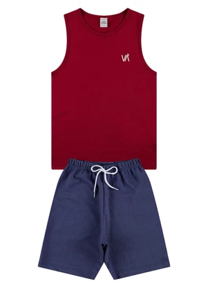 Conjunto Regata Infantil Vida Costeira (Vermelho) - VIDA COSTEIRA