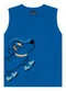Ddk - Conjunto Bebê Regata Machão Estampa  Vermelho - variação: Azul