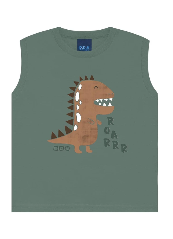 Ddk - Conjunto Regata Machão Dino e Bermuda Verde