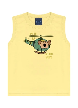Ddk - Conjunto Regata Machão e Bermuda Amarelo - DDK