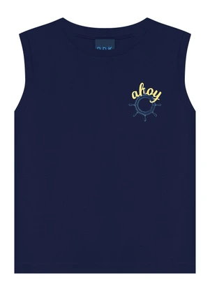 Ddk - Conjunto Regata Machão  e Bermuda  Azul  - DDK