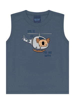 Ddk - Conjunto Regata Machão e Bermuda Azul - DDK
