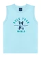 Ddk - Conjunto Camiseta Estampa Wheels e Bermuda Bege - variação: Azul