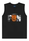 Ddk - Conjunto Camiseta e Bermuda Laranja - variação: Preto