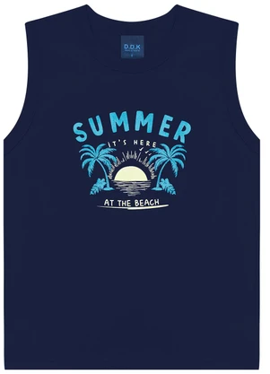 Ddk - Conjunto Regata Machão Summer e Bermuda Azul  - DDK
