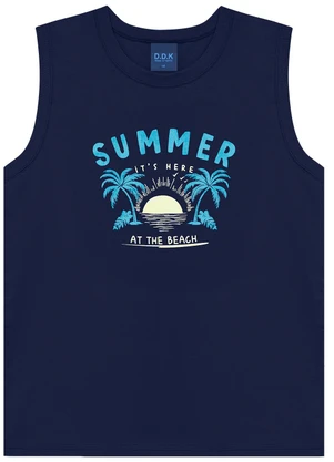 Ddk - Conjunto   Regata Machão Summer e Bermuda Azul  - DDK