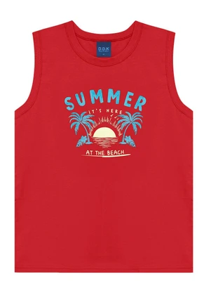Ddk - Conjunto Regata Machãoe Bermuda Vermelho - DDK