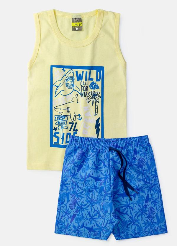 Boys Brigade - Conjunto Regata Masculino Wild Side Amarelo