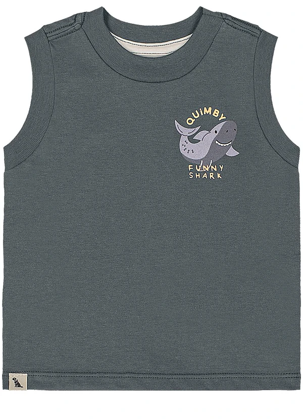 Quimby - Conjunto Regata Shark Bermuda Cinza 3