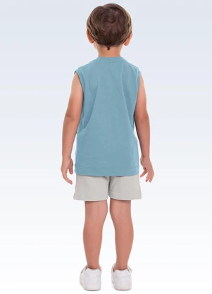 Fakini Kids - Conjunto Regata/Shorts Azul - FAKINI KIDS