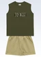 Fakini Kids - Conjunto Regata/Shorts Azul - variação: Verde