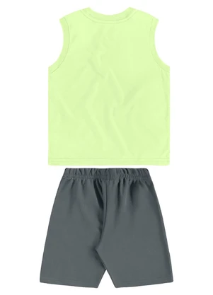 Bee Loop - Conjunto Regata Tropical Bermuda Verde - BEE LOOP