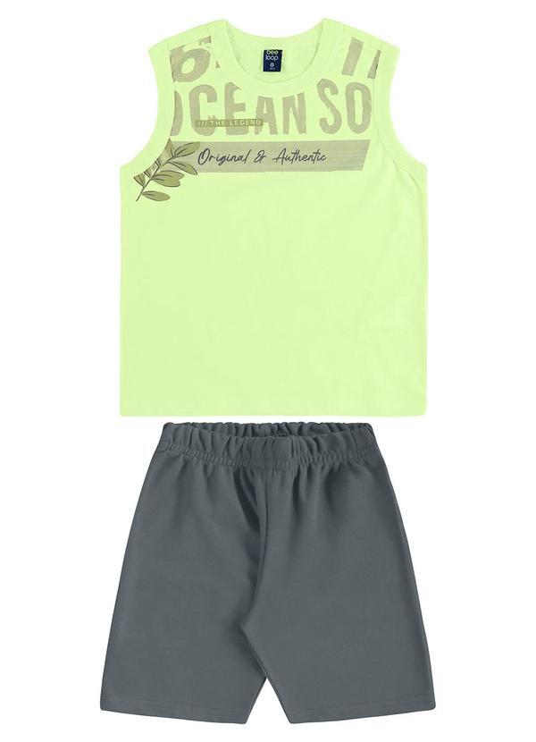Bee Loop - Conjunto Regata Tropical Bermuda Verde