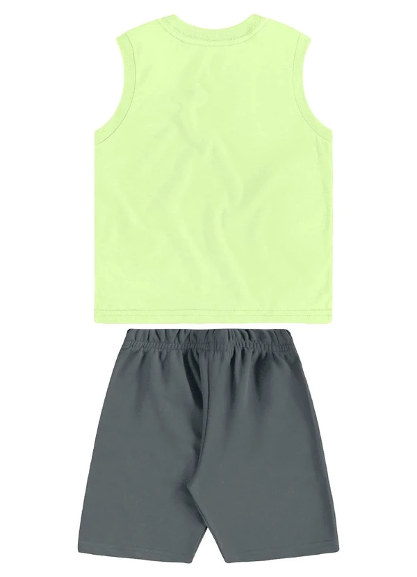 Bee Loop - Conjunto Regata Tropical Bermuda Verde 2