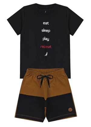 Conjunto Repeat Kangulu Preto - undefined