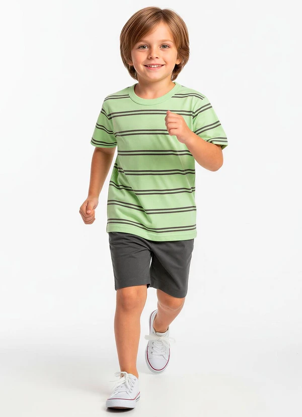 Malwee Kids - Conjunto Respect The Locals Verde Claro