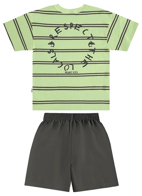 Malwee Kids - Conjunto Respect The Locals Verde Claro 4