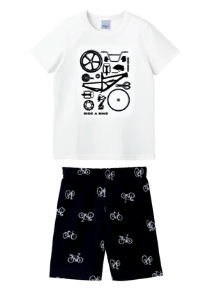Malwee Kids - Conjunto Ride a Bike Branco - MALWEE KIDS