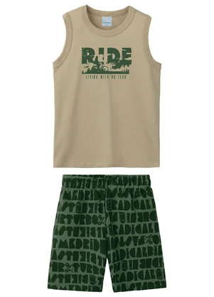 Malwee Kids - Conjunto Ride em Puff Bege - MALWEE KIDS