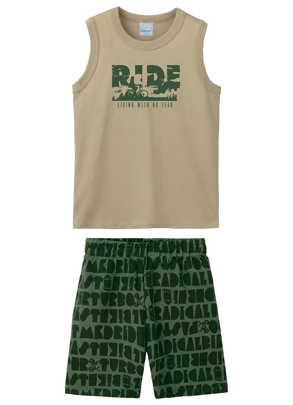 Malwee Kids - Conjunto Ride em Puff Bege