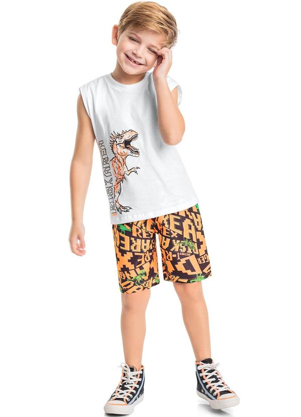 Quimby - Conjunto Risk Area Infantil Menino Branco