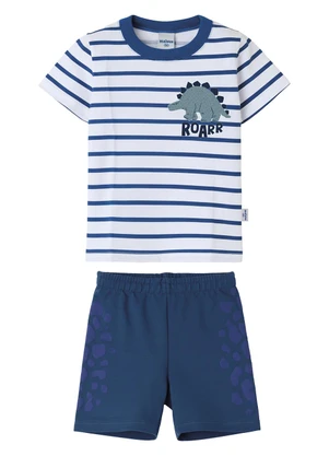 Malwee Kids - Conjunto Roar em Puff Moletinho Azul - MALWEE KIDS