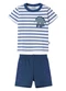 Malwee Kids - Conjunto Roar em Puff Moletinho Azul - variação: Azul