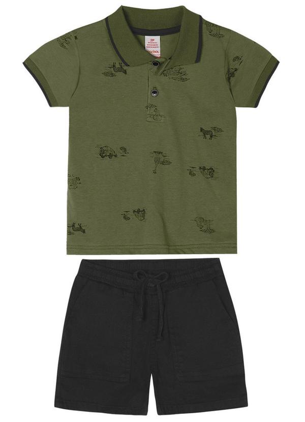 Marisol - Conjunto Safari Curto Menino Verde