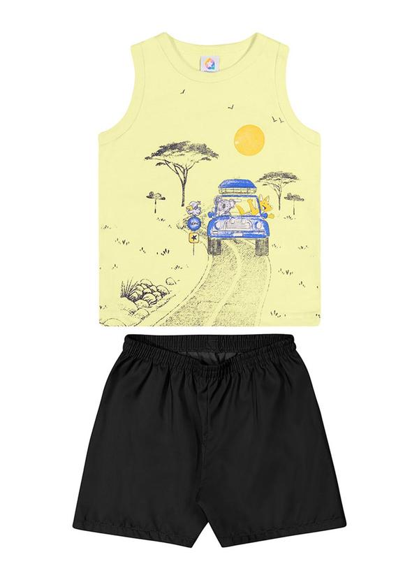 Alenice - Conjunto Safari Divertido Menino Amarelo