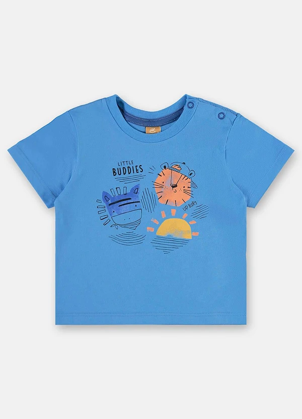 Up Baby - Conjunto Safári para Bebê Menino Azul 3