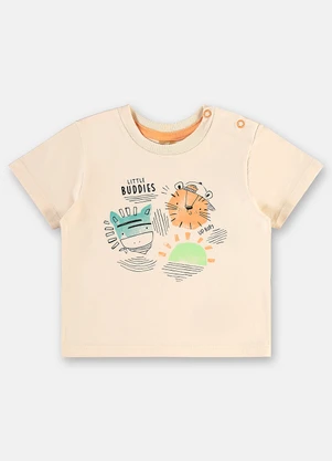 Up Baby - Conjunto Safári para Bebê Menino Bege - UP BABY