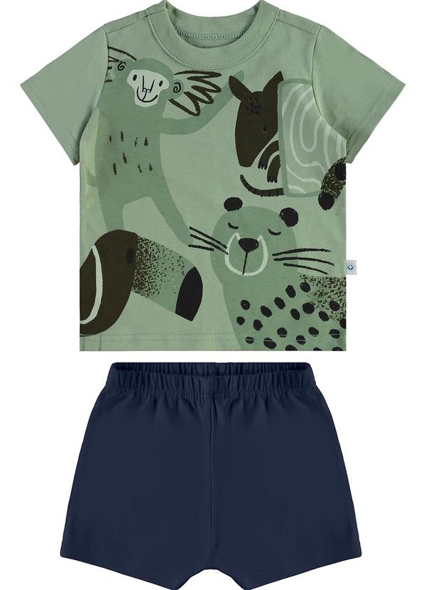 Malwee Kids - Conjunto Safari Verde Musgo