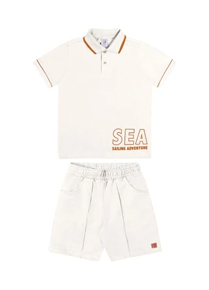 Outlet - Conjunto Sea Menino Branco - OUTLET
