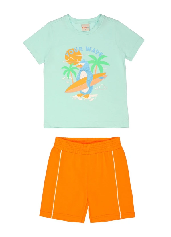 Tink Bink - Conjunto Silk Your Wave e Bermuda Azul