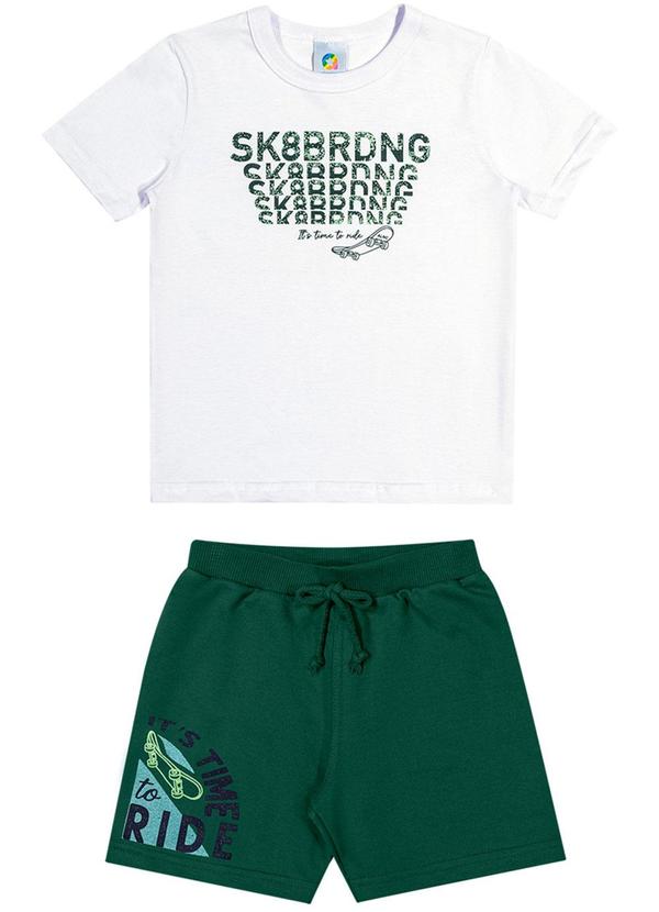 Alenice - Conjunto Skate Meninos Meninos Branco