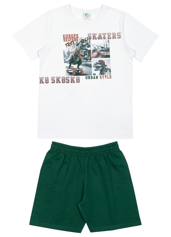 Alenice - Conjunto Skaters Meninos Branco