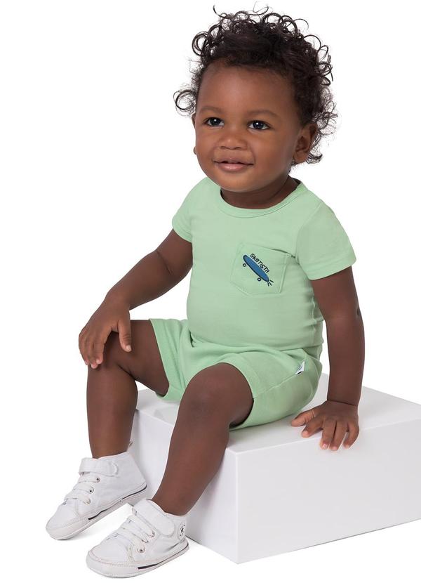 Malwee Kids - Conjunto Skatista em Saruel Verde Menta