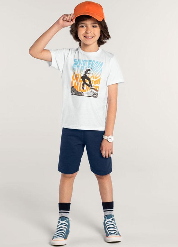 Brandili - Conjunto Skatista Infantil Menino Branco