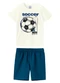 Malwee Kids - Conjunto Soccer com Moletinho Terracota - variação: Off White