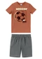 Malwee Kids - Conjunto Soccer com Moletinho Terracota - variação: Terracota