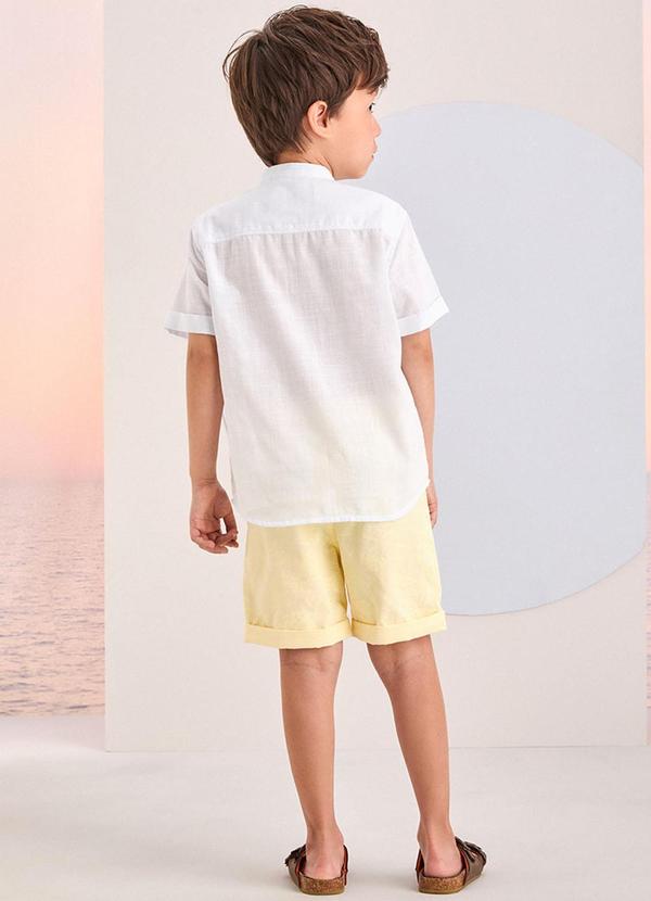 Youccie - Conjunto Social Amarelo com Bordado Off White 2