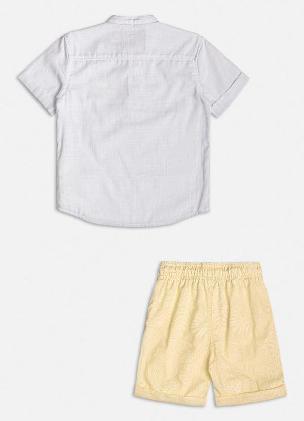 Youccie - Conjunto Social Amarelo com Bordado Off White 4