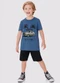 Malwee Kids - Conjunto Speed Car em Moletinho Azul - variação: Azul