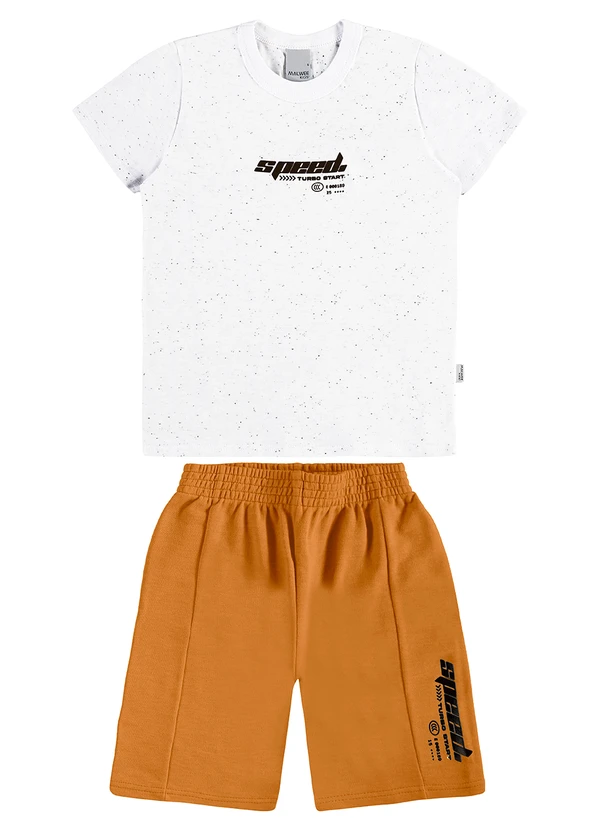 Malwee Kids - Conjunto Speed Turbo Start Branco
