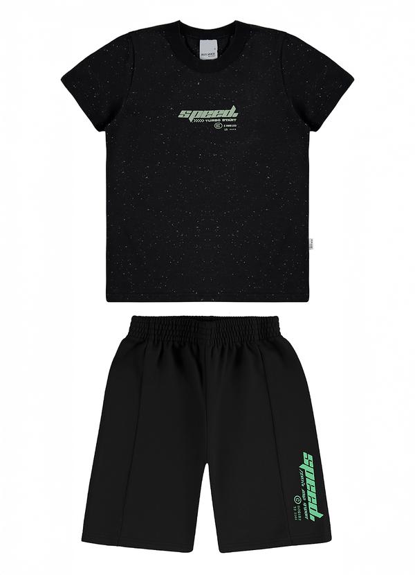 Malwee Kids - Conjunto Speed Turbo Start Preto