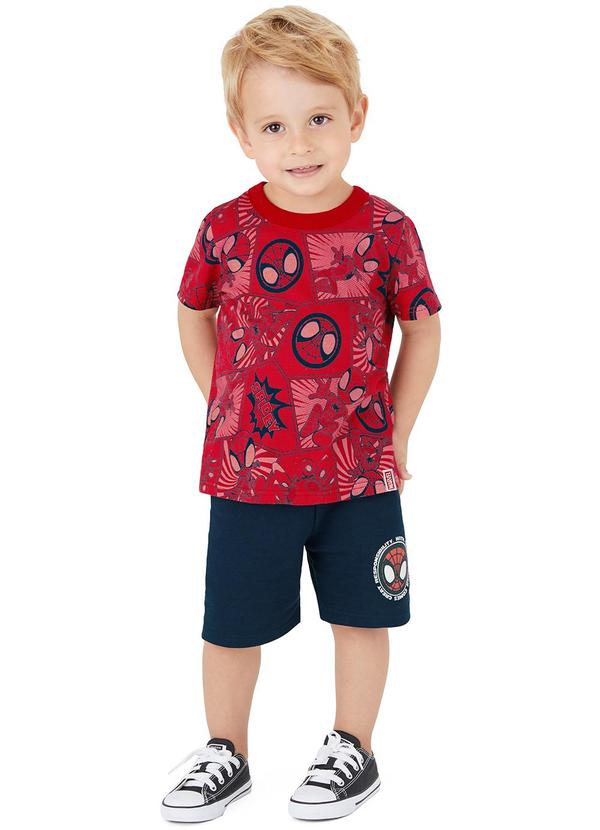 Malwee Kids - Conjunto Spidey em Puff Menino Vermelho 1