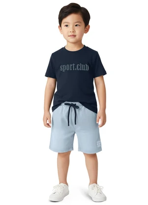 Carinhoso - Conjunto Spor Club com Suedini Premium Azul - CARINHOSO