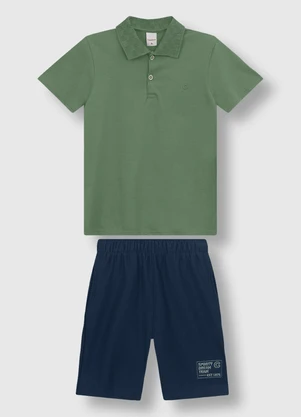 Carinhoso - Conjunto Sporty Dream Team Verde - CARINHOSO
