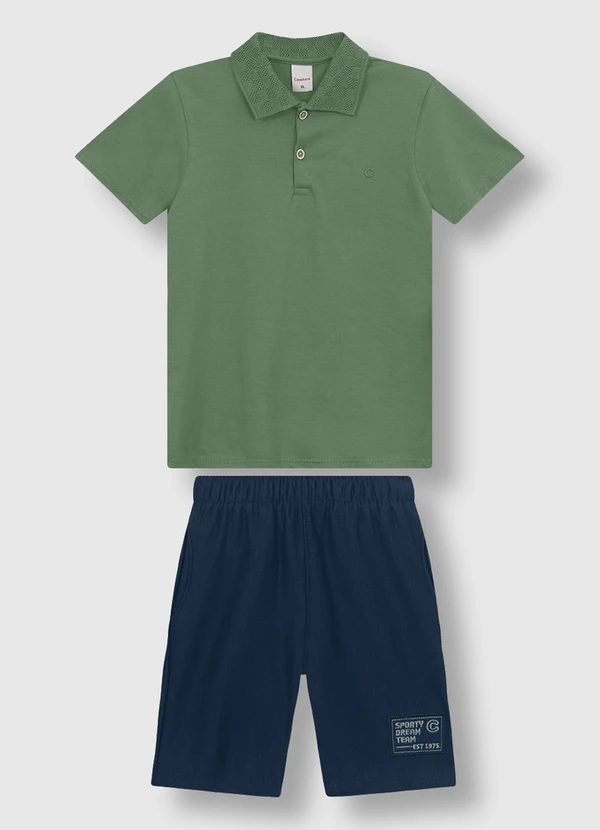Carinhoso - Conjunto Sporty Dream Team Verde