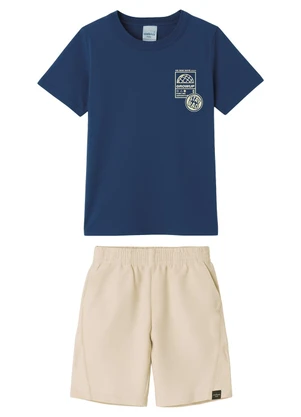 Malwee Kids - Conjunto Stay Rad Moletom Sarjado Azul Escuro - MALWEE KIDS